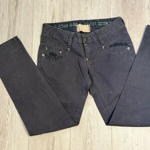 Y2K 90s G-Star Raw Women’s 3301 5204 Denim Pants Low Rise 27/30 Jeans